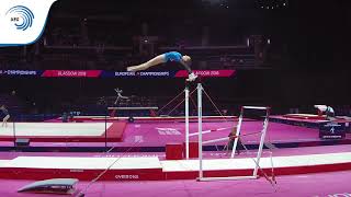 Soley GUDMUNDSDOTTIR ISL  2018 Artistic Gymnastics Europeans junior qualification bars [upl. by Nrubloc]