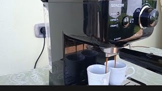 How to make coffee with Sencor coffee and cappuccino machine [upl. by Nueoht]