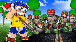 24 HOURS in a Zombie APOCALYPSE In ROBLOX [upl. by Castora]