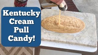 Making KENTUCKY Cream Pull Candy [upl. by Htnicayh]