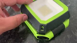 My review on the Luceco Rechargeable Compact Folding Worklight [upl. by Courtund]