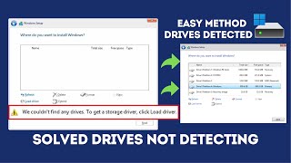 We couldnt find any drives To get a storage driver click load driver Windows 1110 Solved Issue [upl. by Oznola]