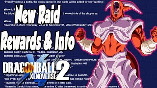 Dragon Ball Xenoverse 2 New Raid Rewards amp Details [upl. by Bee]