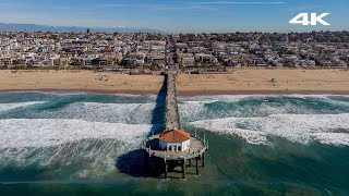 Manhattan Beach Walking Tour · 4K HDR [upl. by Koenraad]