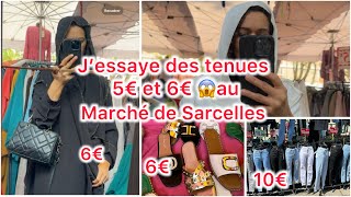 Marché de Sarcelles  J’essaye des tenues à 5€  6€  240524 marchedesarcelles marché sarcelles [upl. by Kerianne531]