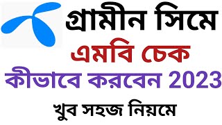 গ্রামীন সিমের এমবি চেক করে কিভাবে ২০২৩  how to check mb on Grameenphone  GP mb check [upl. by Cally410]