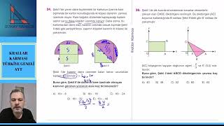 Krallar Karması Türkiye Geneli AYT Geometri Çözümleri [upl. by Aibar]