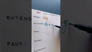 “May” 5 Lettering Styles lettering calligraphy reels fyp viral shorts [upl. by Saito]