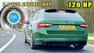 720HP Skoda Superb 25 TFSI  0100 100200 POV amp INSANE SOUND [upl. by Aicilak992]