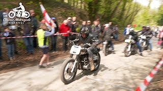 SnowMann regularity trial amp hill climb  classic motorcycle action [upl. by Yevette]