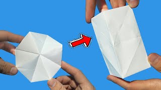 Magia de Origami que transforma el Flexahedron  tutorial magia origami [upl. by Karame]