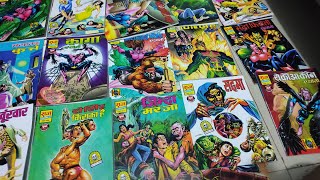 UNBOXING RAJ COMICS BY MANOJ GUPTA ANTHONYTHIRL HORROR SET PERCEL BY umacartcom [upl. by Cleaves]