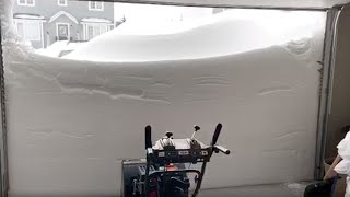 Snow blizzard hits parts of Canada [upl. by Stambaugh447]