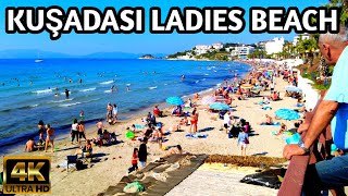 KUŞADASI LADIES BEACH  KADINLAR PLAJI  TOUR  April 2024  Bayram Tatil Günü  4k UHD 60fps [upl. by Radloff]