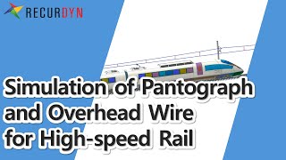 Simulation of Pantograph and Overhead Wire for Highspeed Rail [upl. by Harod]