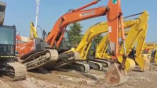 Japanese Large Excavator Hitachi ZX 200 Second hand ZX200 Excavator [upl. by Nashom47]