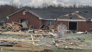 Tornados cause damage in southern Indiana [upl. by Veedis915]