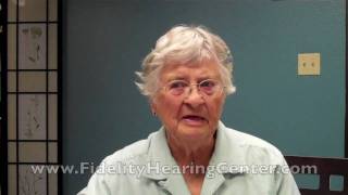 Hearing Aid Testimonial from Ruth  Fidelity Hearing Center [upl. by Wrand571]