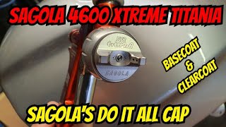 Sagola 4600 Xtreme Titania For Clear amp Base Spraying A Motorcycle Gas Tank [upl. by Stinky619]