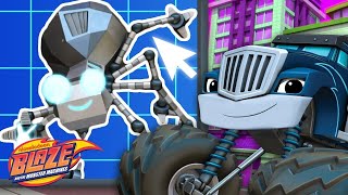 Crusher Builds Robots 21 w Race Car Blaze  Games For Kids  Blaze and the Monster Machines [upl. by Girish590]