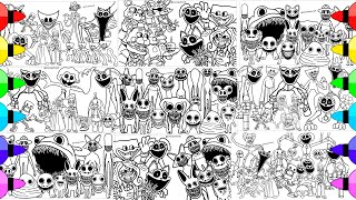 POPPY PLAYTIME CHAPTER 3 Coloring Pages  How To COLOR All BOSSES And MONSTERS From All Chapters [upl. by Nebra392]