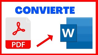 Como Convertir PDF a Word GRATIS [upl. by Elazaro901]