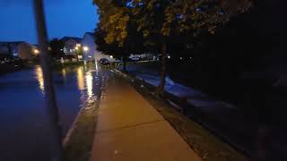 Sayreville nj flooding 80624 [upl. by Oirifrop]