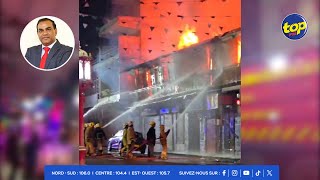 Incendie dans un bâtiment inoccupé de la capitale [upl. by Yroc]