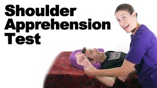 Shoulder Apprehension Test  Ask Doctor Jo [upl. by Amer]