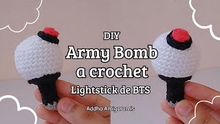 💜Lightstick Kpop a CROCHET PASO A PASO 💜TUTORIAL  HOW TO CROCHET THE BTS LIGHTSTICK  🦊 [upl. by Jacquie914]