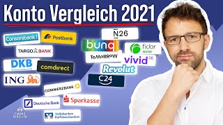 Girokonto Vergleich 2021  Wer hat das beste kostenfreie Girokonto [upl. by Ploss]