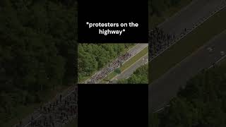 protesters 💀 caredit cartok buggati carlover car cars edit fyp viralshorts protesters [upl. by Neirad296]