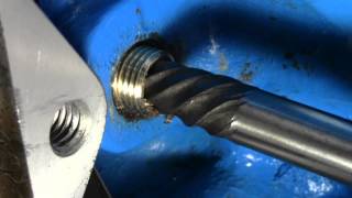 How to Use a Screw Extractor  Remove snapped off bolt from engine [upl. by Camala]