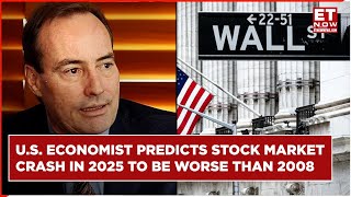 US Economist Harry Dent Predicts Market Crash In 2025 To Be Worse Than Financial Crisis Of 2008 [upl. by Sileray]