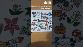 How to make stickers  Homemade stickers 😍 diy sticker subscribe shorts [upl. by Renaxela]