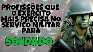 AS PROFISSÕES QUE UM SOLDADO DO EXÉRCITO PODE EXERCER [upl. by Eikceb]