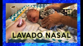 LAVADO NASAL bebe en 2 minutos 😱 CÓMO HACERLO [upl. by Alston]