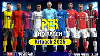 PES 2013 HD Patch 2024  New Season 2025 Kits Pack v1 [upl. by Yrogerg]