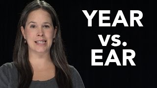 YEAR vs EAR  American English Pronunciation EAR vs HEAR [upl. by Munro]