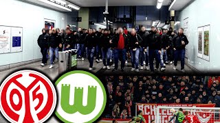 Neue Hools amp Ultras in Mainz Provokantes Spruchand Mainz vs Wolfsburg [upl. by Arihaj]