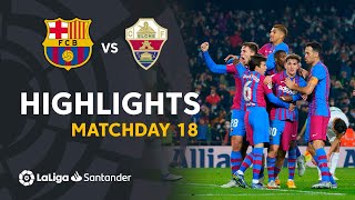 Resumen de FC Barcelona vs Elche CF 32 [upl. by Rayna]