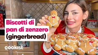 Biscotti di pan di zenzero la ricetta facile degli omini di pan di zenzero natalizi Gingerbread [upl. by Rehprotsirhc]