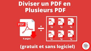 Diviser un PDF en PLUSIEURS PDF Gratuit et Sans Logiciel [upl. by Bekaj]