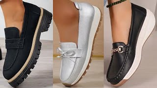 LATEST COMFORTABLE CLASSIC SLIP ON SHOES 2025 NEW DESIGNS FOR WOMEN LATEST CASUAL WEAR SHOES DESIGNS [upl. by Wyler]