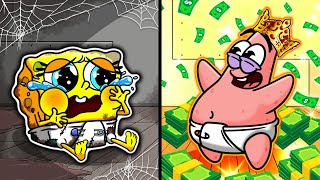 Spongebob Got Hurt by Patrick 2  Spongebobs Sad Story  Spongebob Cartoon Animation [upl. by Fadden]