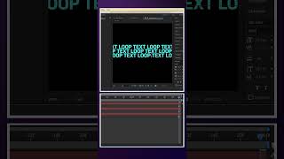 Creating a Text Loop in After Effects  Tutorial [upl. by Ariamo]