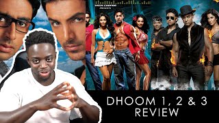 DHOOM 1 2 amp 3  Movie Review [upl. by Acirem]