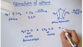 Ozonolysis of alkene class 11 chapter 15 Hydrocarbon [upl. by Haley800]