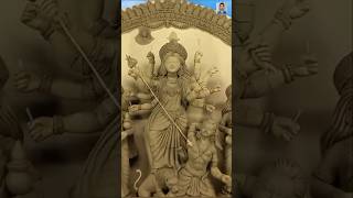 How to Make a Small Durga Idol at HomeClay amp Straw Durga Idol Making Processdurga art clayidols [upl. by Pearl]