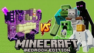 Ender Guardian VS Mutant Creatures Bedrock Edition Minecraft Indonesia [upl. by Meris]